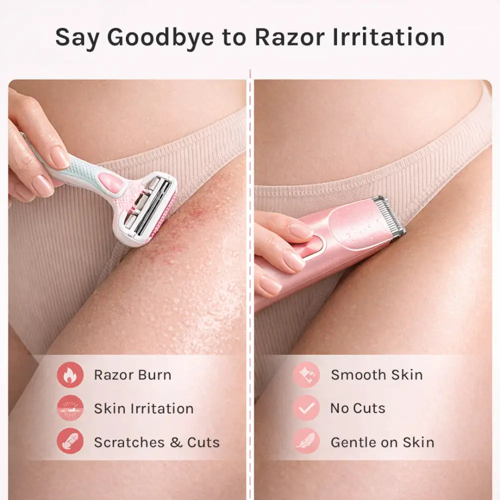 2-in-1 Painless Bikini Hair Trimmer - Image 3
