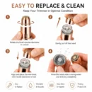 2-in-1 Facial & Eyebrow Trimmer – Face Razor & Hair Remover
